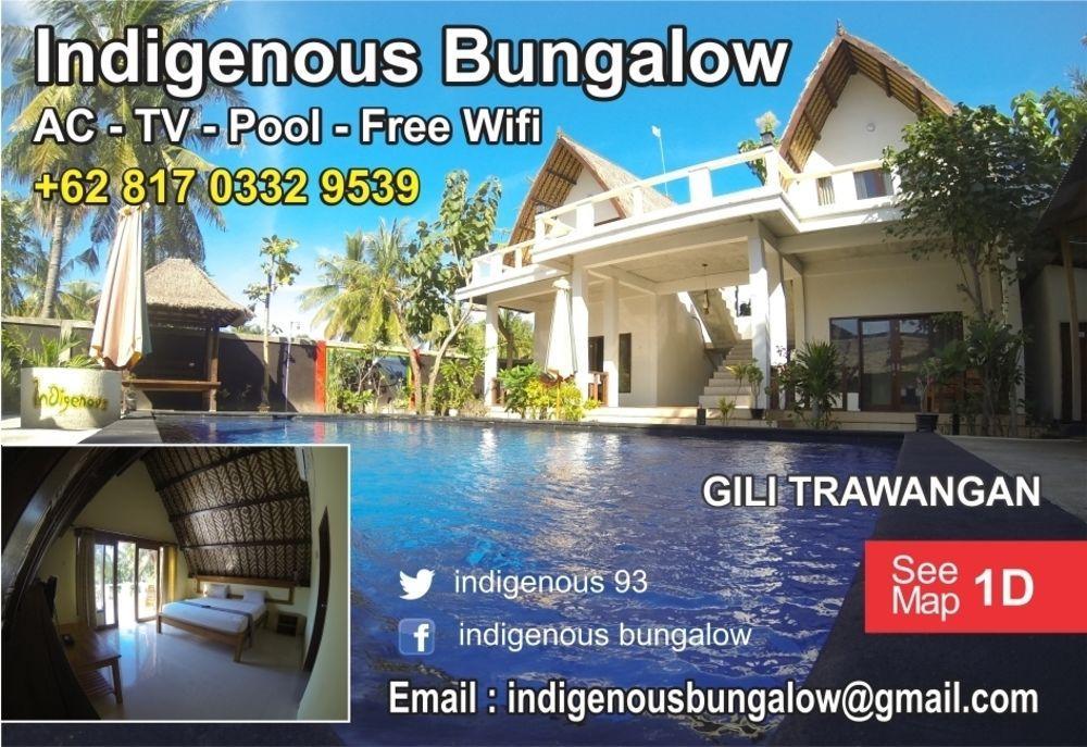 Indigenous Bungalow Gili Trawangan Bagian luar foto